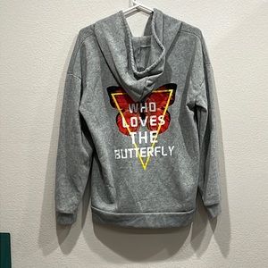 Shein L butterfly hoodie